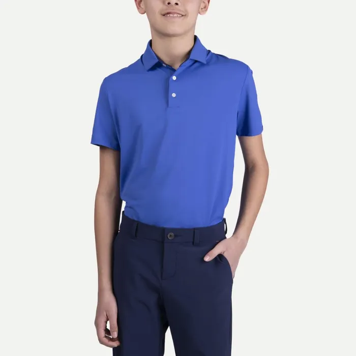 Kids Boys039 Polo Self Collar SS Mykonos KJUS Polos