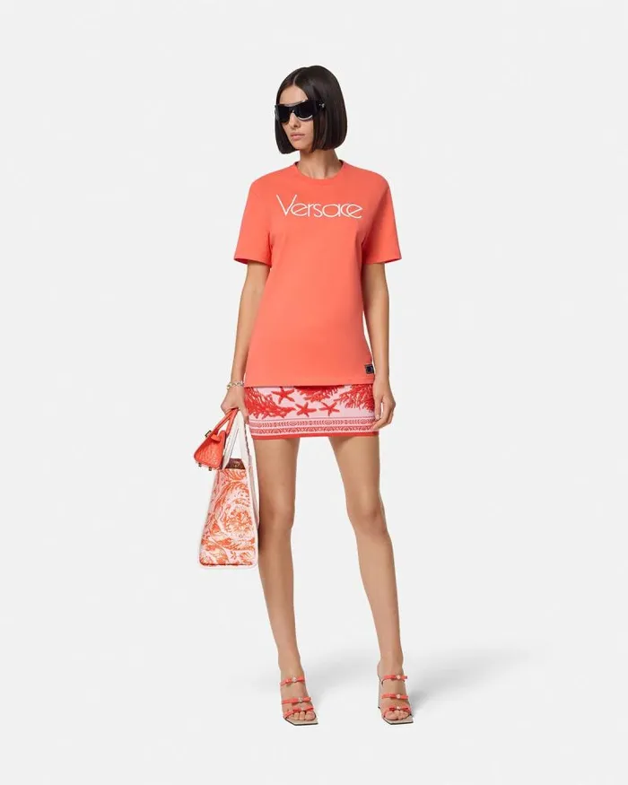 1978 ReEdition Logo TShirt 2r440 Women Versace TShirts and Sweatshirts