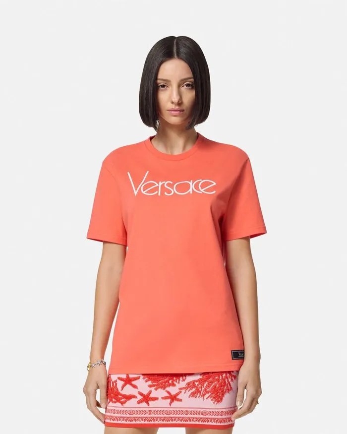 1978 ReEdition Logo TShirt 2r440 Women Versace TShirts and Sweatshirts