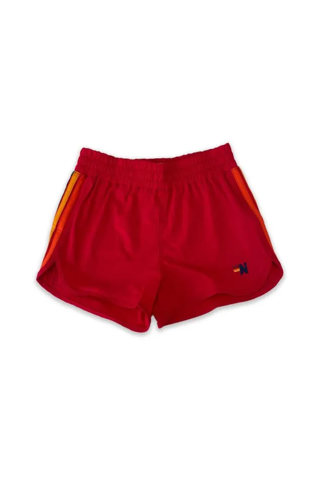 5 Stripe Flex Jogger Short 8211 Red Kids Aviator Nation Shorts