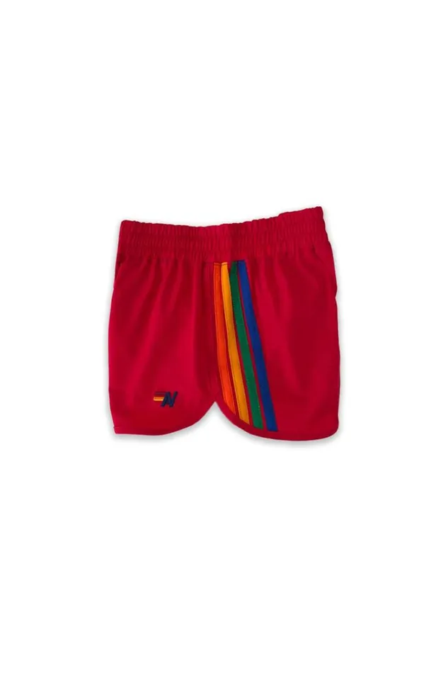 5 Stripe Flex Jogger Short 8211 Red Kids Aviator Nation Shorts