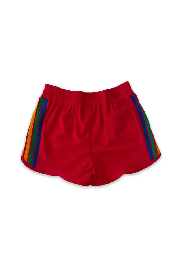 5 Stripe Flex Jogger Short 8211 Red Kids Aviator Nation Shorts