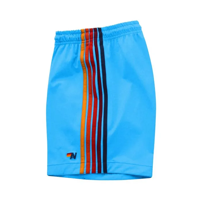 5 Stripe Flex Shorts 8211 Neon Blue Men Aviator Nation Shorts