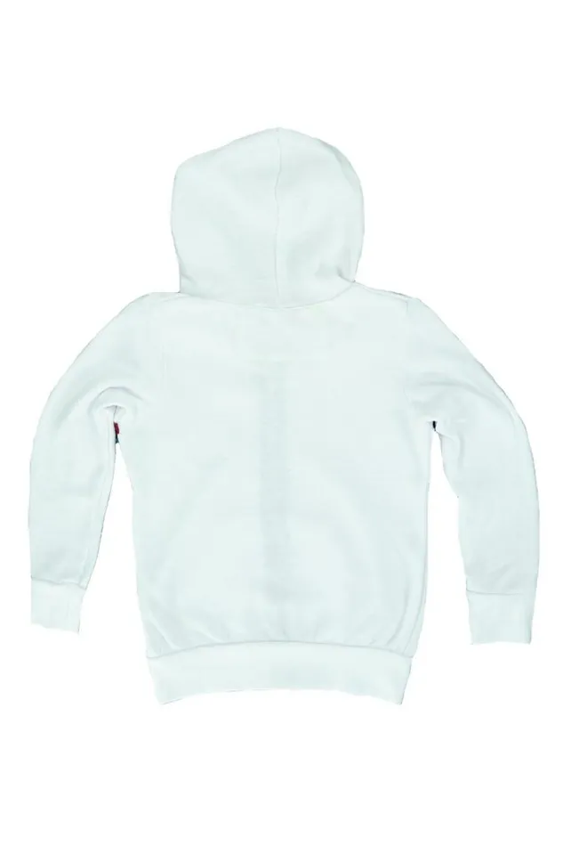 5 Stripe Hoodie 8211 White Kids Aviator Nation Hoodies