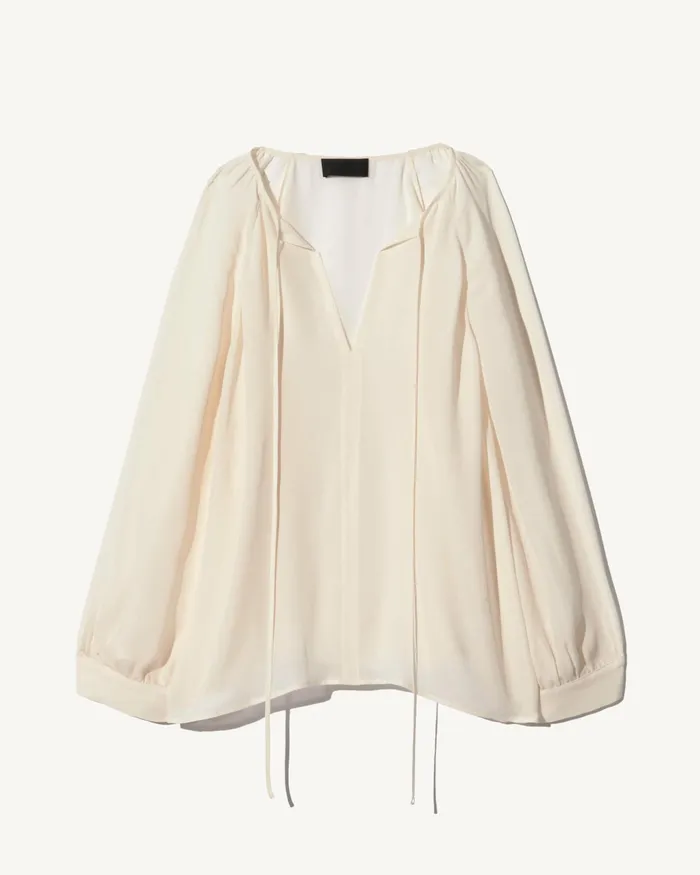 ACADIA SILK BLOUSE Ivory Women Nili Lotan Tops