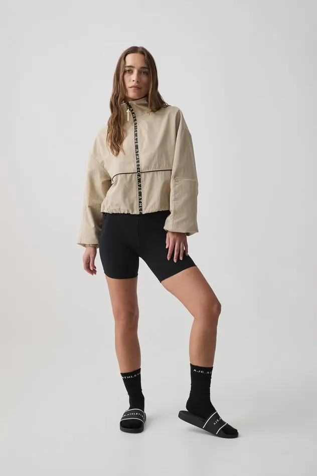 Aje Blazers Jackets and Coats Cropped Spray Jacket 745 Macadamia 8211 Women Aje Blazers Jackets and Coats Cropped Spray Jacket 745 Macadamia 8211 Women