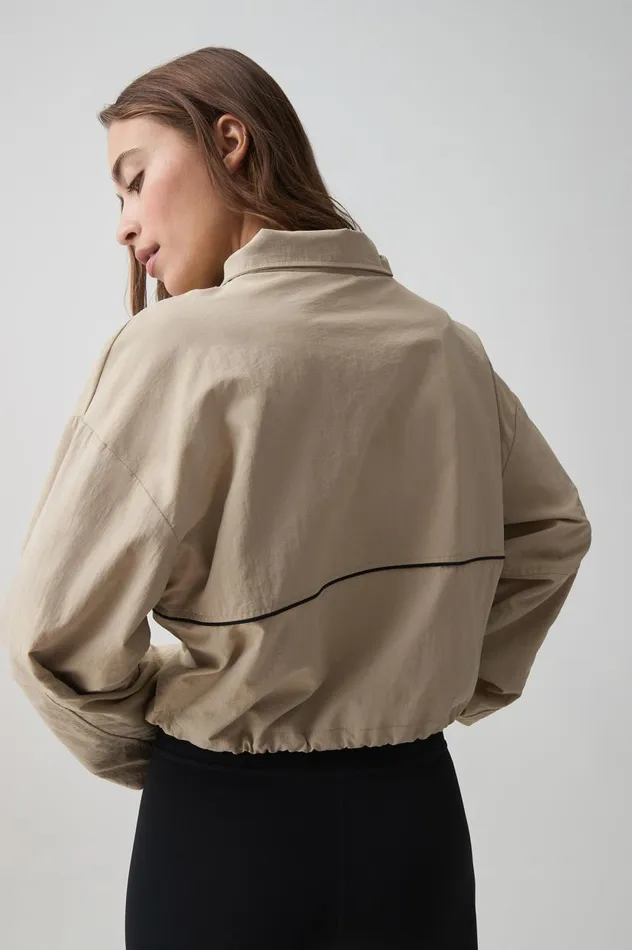 Aje Blazers Jackets and Coats Cropped Spray Jacket 745 Macadamia 8211 Women Aje Blazers Jackets and Coats Cropped Spray Jacket 745 Macadamia 8211 Women