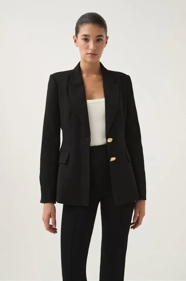 Aje Blazers Jackets and Coats Paragon Structured Jacket Black 8211 Women