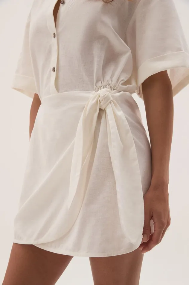 Aje Dresses Airlie Mini Shirt Dress White 8211 Women Aje Dresses Airlie Mini Shirt Dress White 8211 Women
