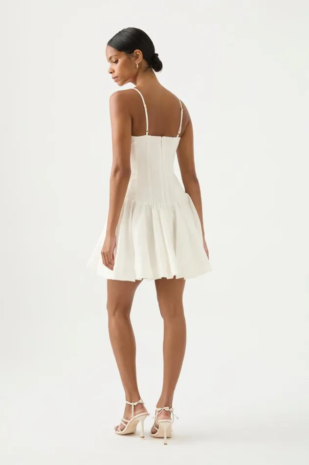 Aje Dresses Anastasia Panelled Mini Dress Ivory 8211 Women Aje Dresses Anastasia Panelled Mini Dress Ivory 8211 Women