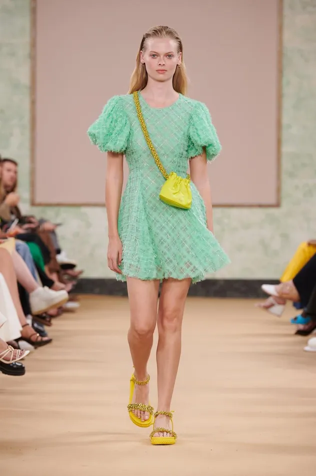 Aje Dresses Context Embellished Mini Dress Marine Green 8211 Women Aje Dresses Context Embellished Mini Dress Marine Green 8211 Women