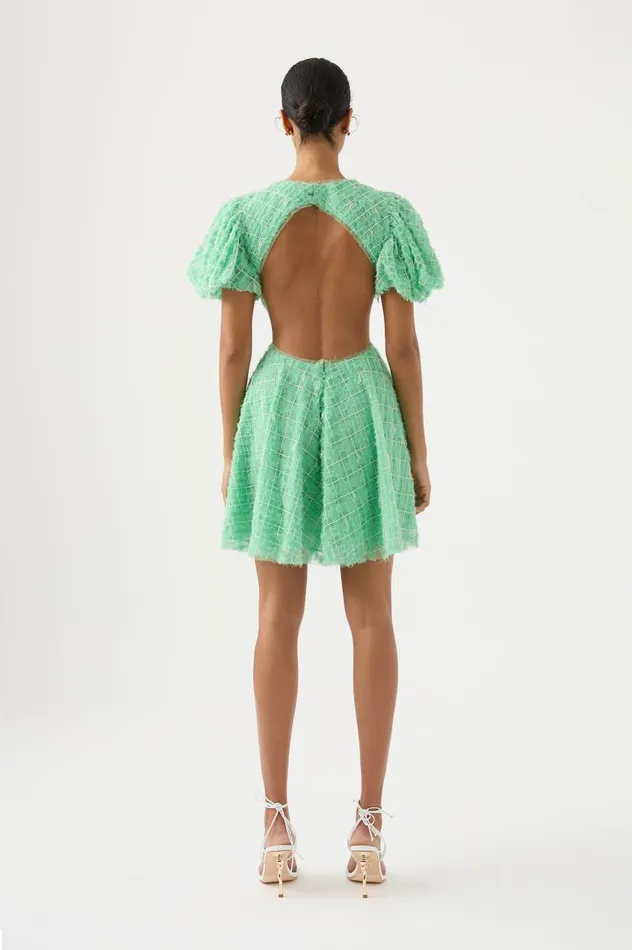 Aje Dresses Context Embellished Mini Dress Marine Green 8211 Women Aje Dresses Context Embellished Mini Dress Marine Green 8211 Women