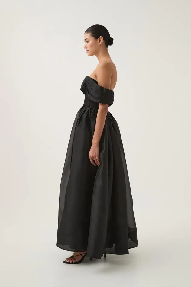 Aje Dresses Cordelia Corseted Maxi Dress Black 8211 Women Aje Dresses Cordelia Corseted Maxi Dress Black 8211 Women