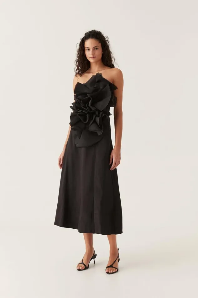 Aje Dresses Energy Midi Dress Black 8211 Women