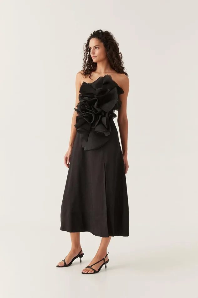 Aje Dresses Energy Midi Dress Black 8211 Women Aje Dresses Energy Midi Dress Black 8211 Women