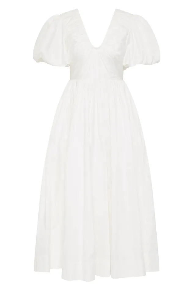 Aje Dresses Esmerie Midi Dress Ivory 8211 Women Aje Dresses Esmerie Midi Dress Ivory 8211 Women