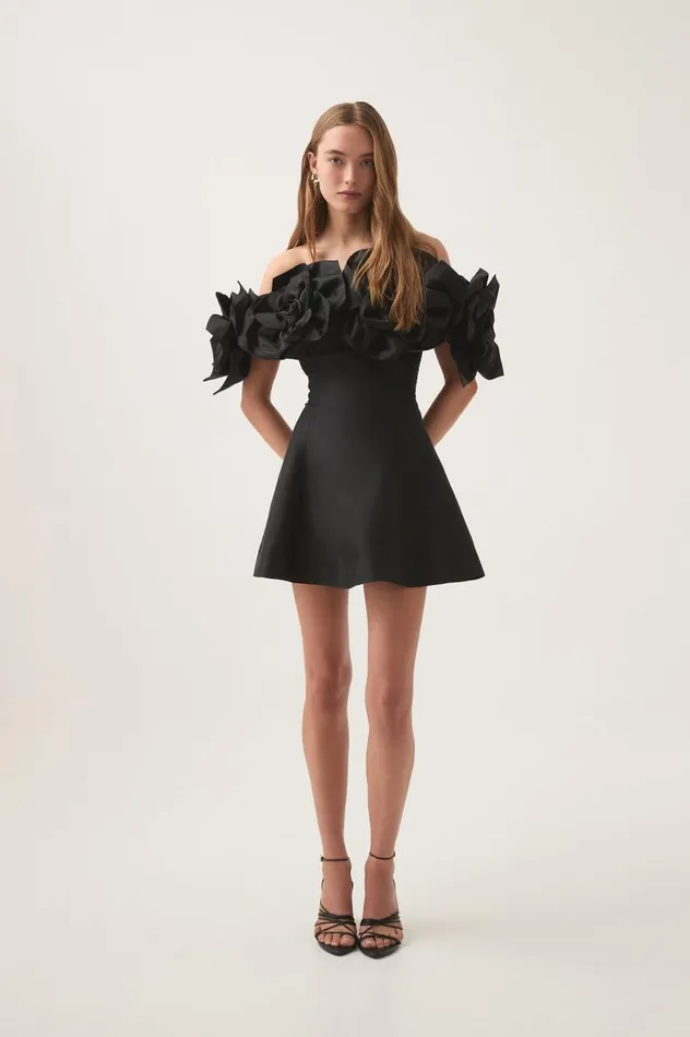Aje Dresses Etta Mini Dress Black 8211 Women