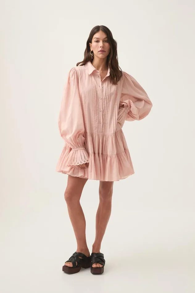 Aje Dresses Helena Mini Dress Blush Pink 8211 Women