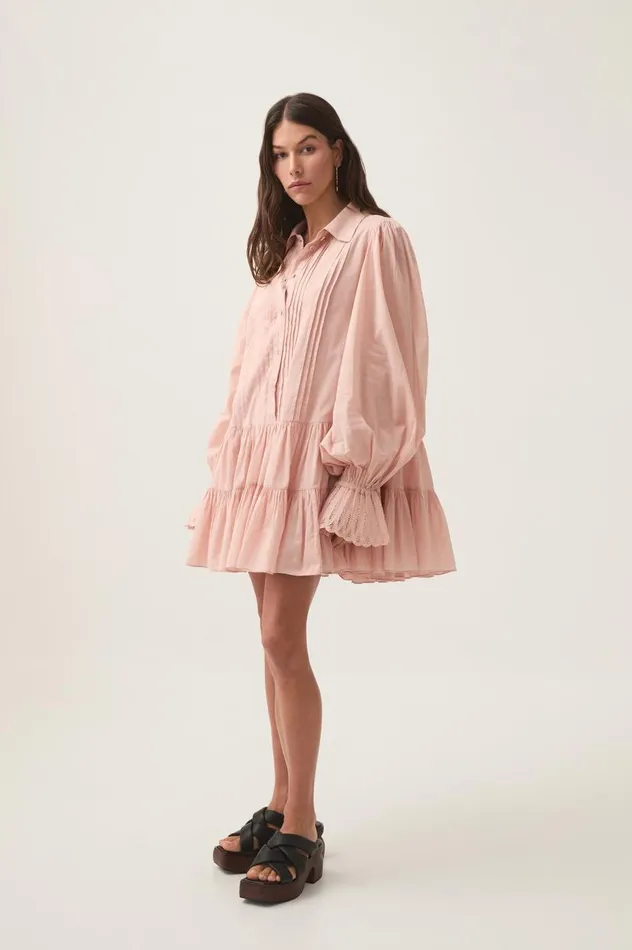 Aje Dresses Helena Mini Dress Blush Pink 8211 Women Aje Dresses Helena Mini Dress Blush Pink 8211 Women