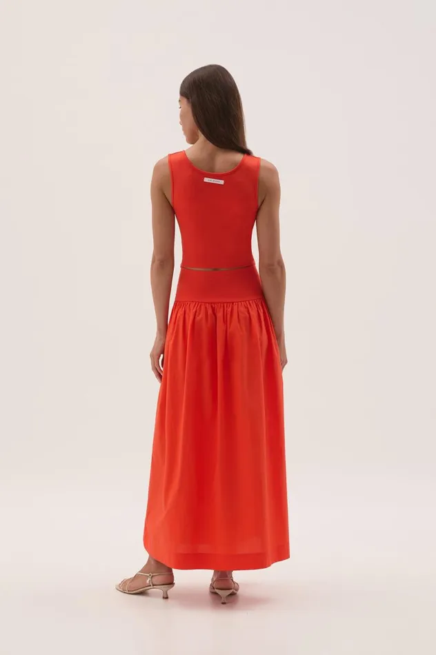 Aje Dresses Myra Reversible Midi Dress Coral 8211 Women Aje Dresses Myra Reversible Midi Dress Coral 8211 Women