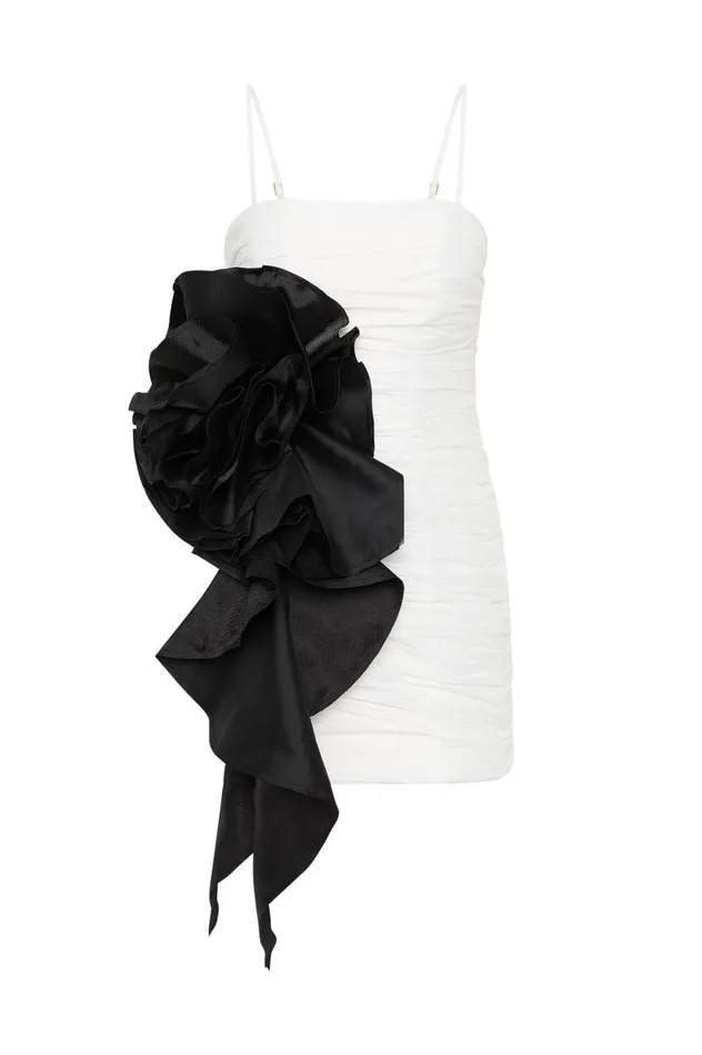 Aje Dresses Potion Spiral Mini Dress Ivoryblack 8211 Women Aje Dresses Potion Spiral Mini Dress Ivoryblack 8211 Women