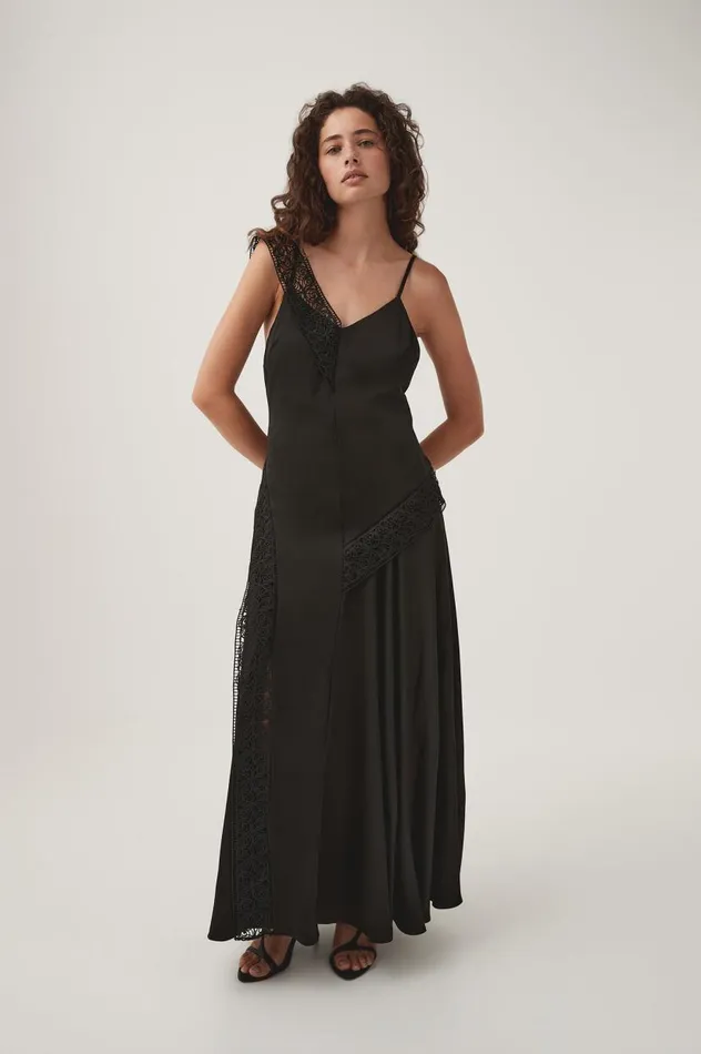 Aje Dresses Spirit Lace Maxi Dress Black 8211 Women Aje Dresses Spirit Lace Maxi Dress Black 8211 Women