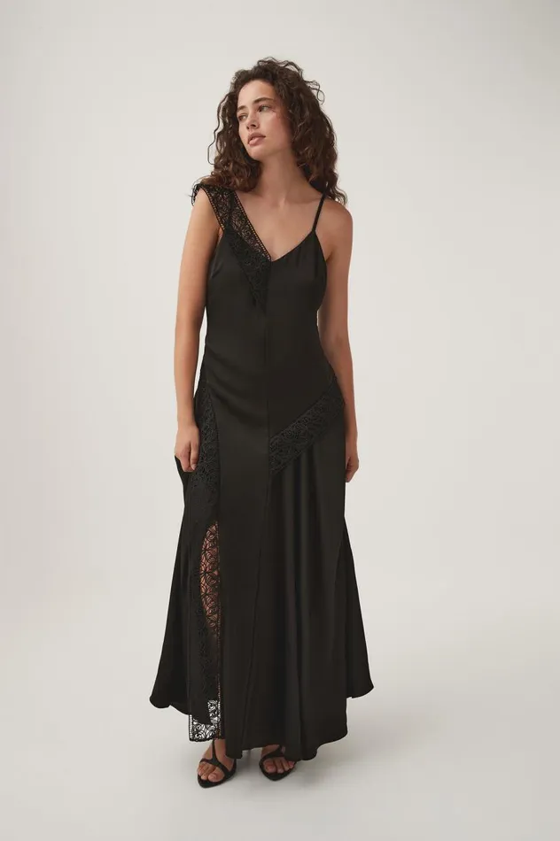 Aje Dresses Spirit Lace Maxi Dress Black 8211 Women Aje Dresses Spirit Lace Maxi Dress Black 8211 Women