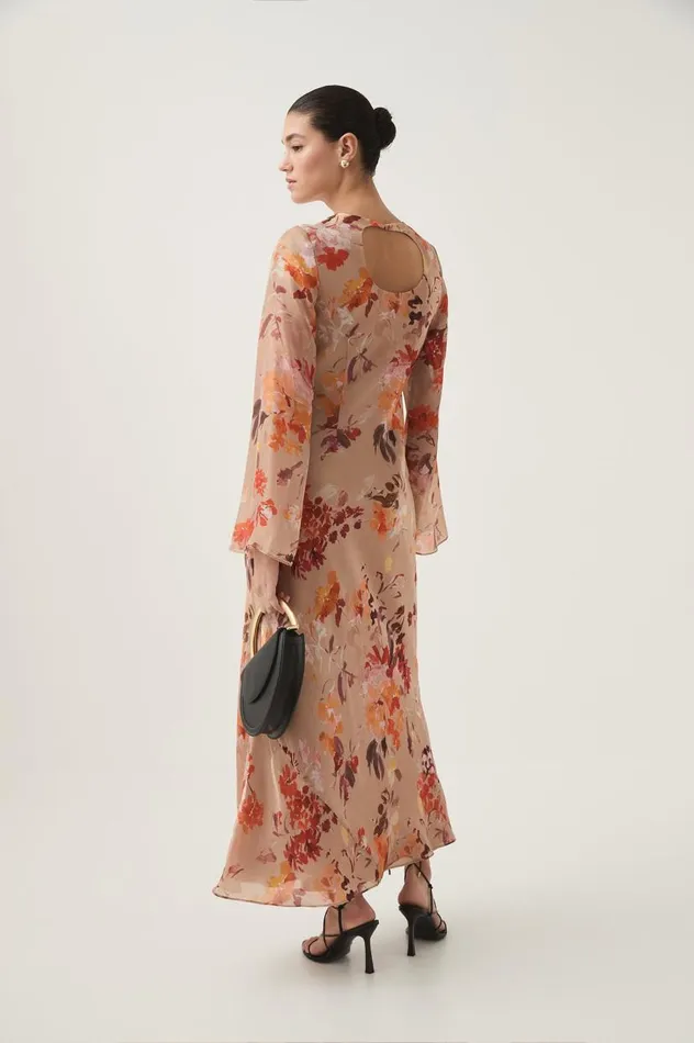 Aje Dresses Transept Iridescent Dress Meadow Blooms 8211 Women