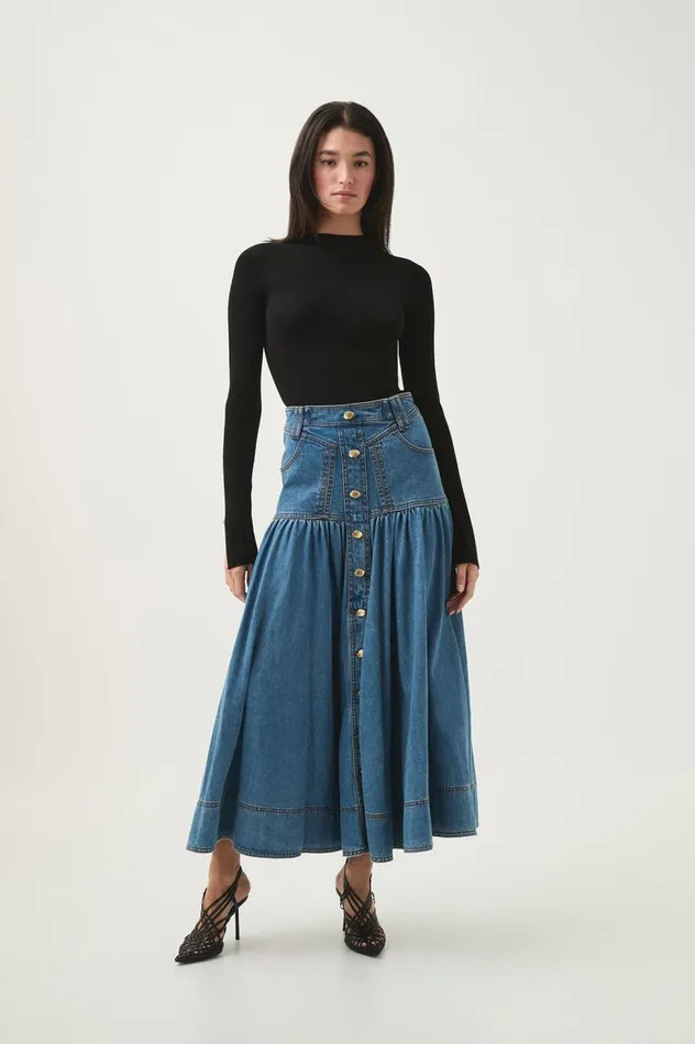 Aje Knitwear and Jumpers Carolina Rib Knit Top Black 8211 Women Aje Knitwear and Jumpers Carolina Rib Knit Top Black 8211 Women
