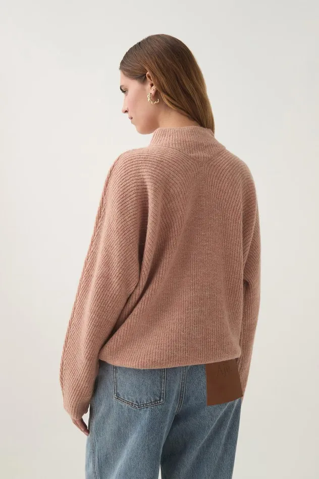 Aje Knitwear and Jumpers Emulate Logo Knit Blush Marleivory Logo 8211 Women Aje Knitwear and Jumpers Emulate Logo Knit Blush Marleivory Logo 8211 Women