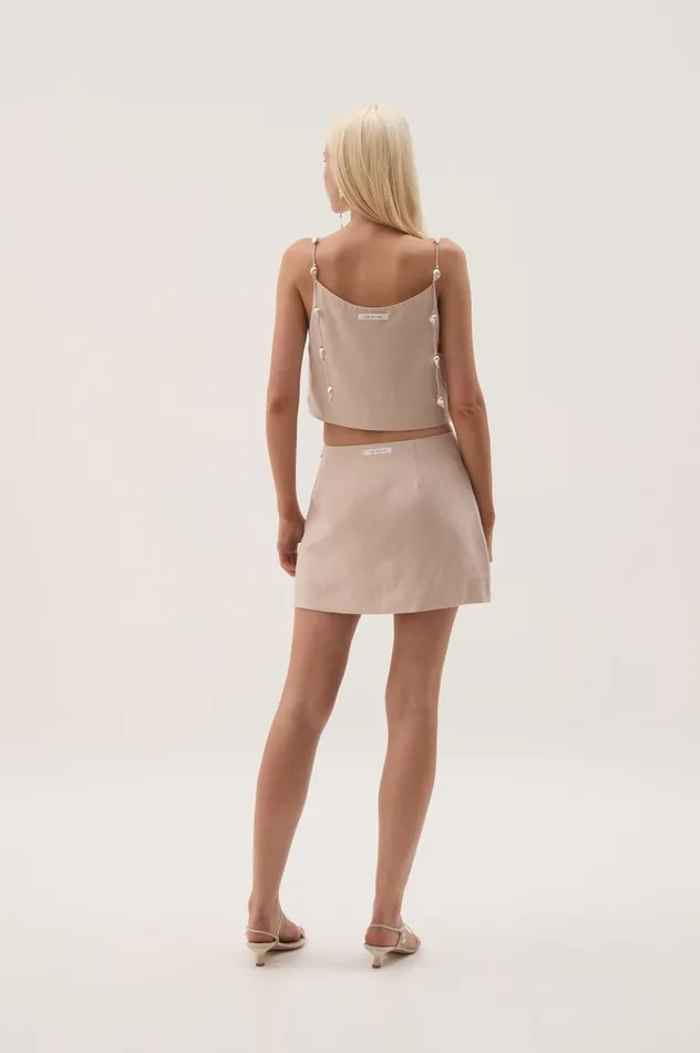 Aje Matching Sets Akoya Crop Top Oatmeal 8211 Women Aje Matching Sets Akoya Crop Top Oatmeal 8211 Women
