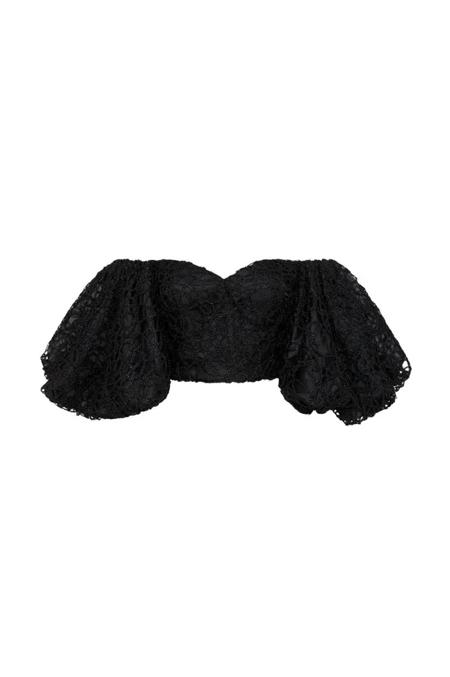 Aje Matching Sets Patina Lace Top Black 8211 Women Aje Matching Sets Patina Lace Top Black 8211 Women