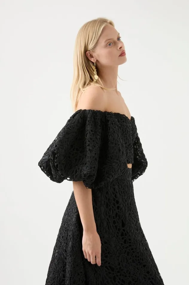 Aje Matching Sets Patina Lace Top Black 8211 Women Aje Matching Sets Patina Lace Top Black 8211 Women
