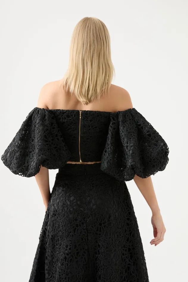 Aje Matching Sets Patina Lace Top Black 8211 Women Aje Matching Sets Patina Lace Top Black 8211 Women