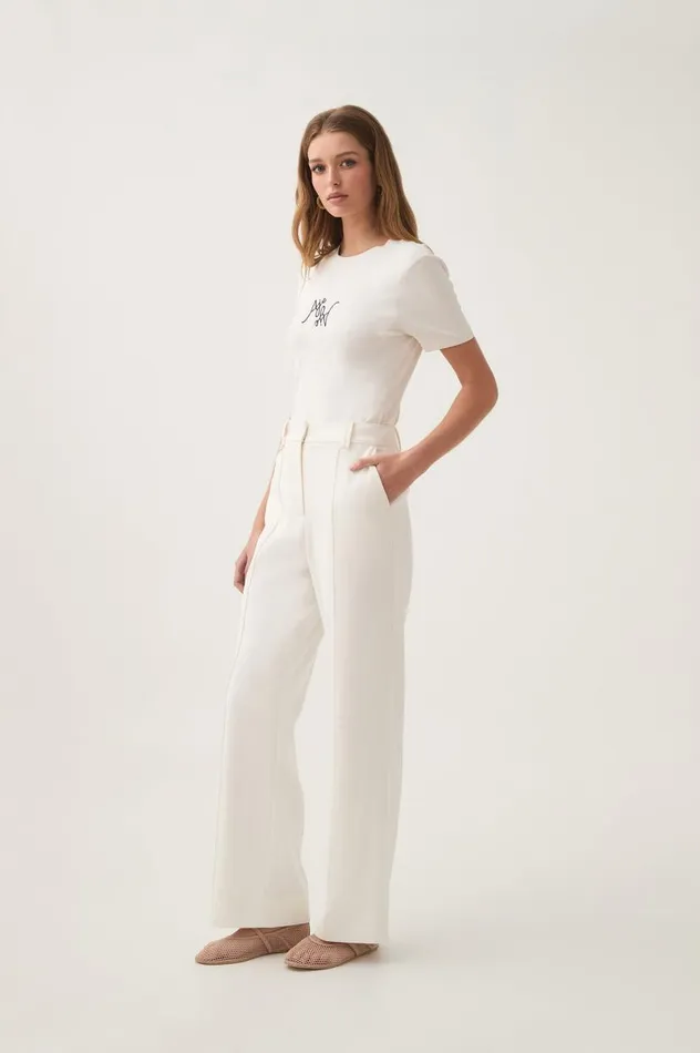 Aje Pants Caterina Tailored Pant Ivory 8211 Women