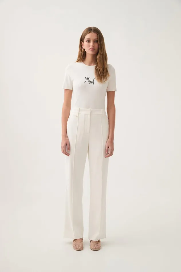 Aje Pants Caterina Tailored Pant Ivory 8211 Women Aje Pants Caterina Tailored Pant Ivory 8211 Women