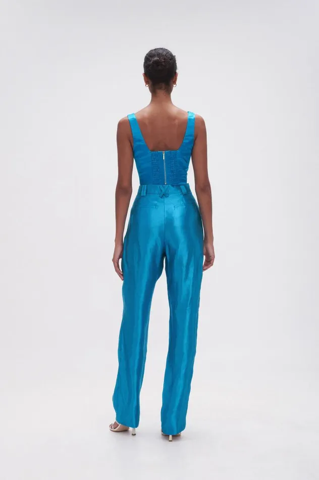 Aje Pants Gracious Pant Azure Blue 8211 Women Aje Pants Gracious Pant Azure Blue 8211 Women