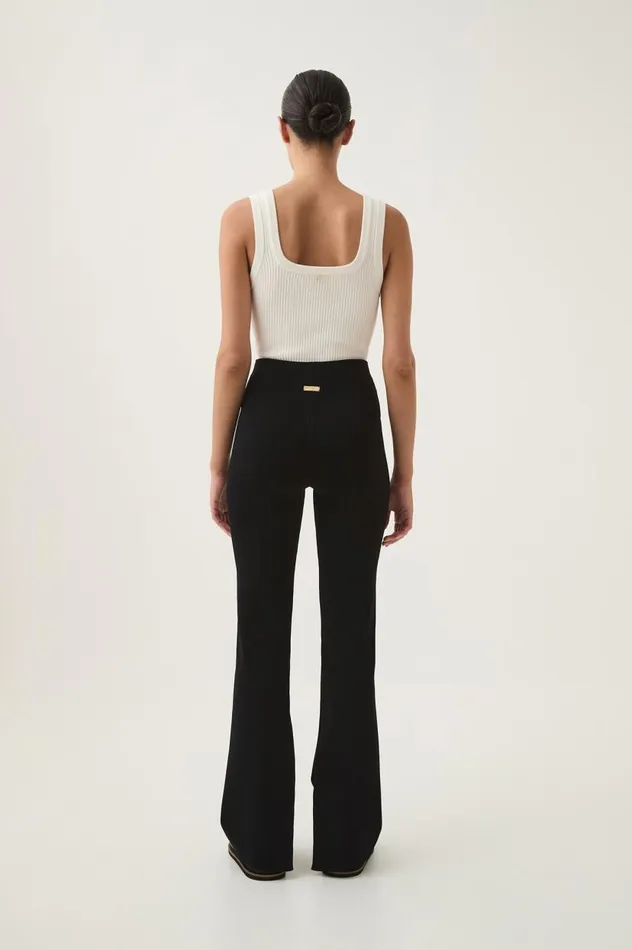 Aje Pants Isobel Split Hem Knit Pant Black 8211 Women Aje Pants Isobel Split Hem Knit Pant Black 8211 Women