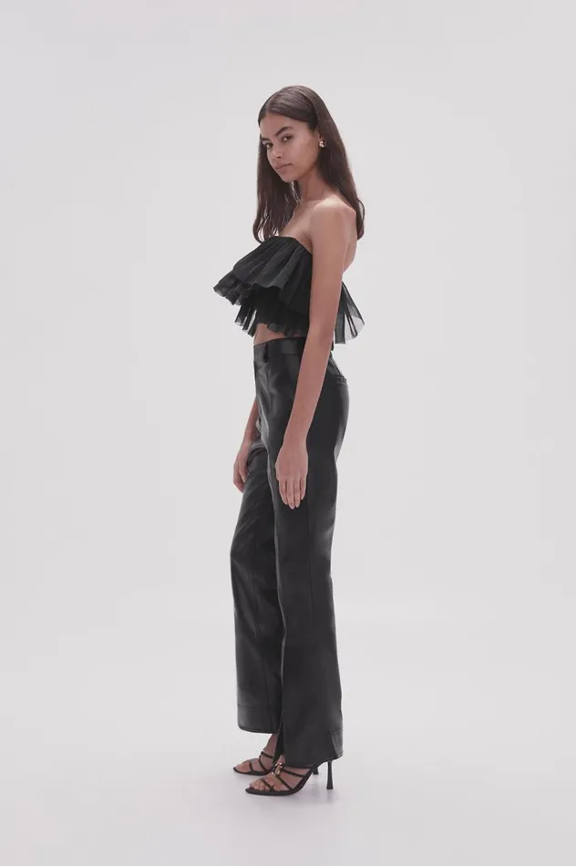 Aje Pants Martha Wide Leg Pant Black 8211 Women Aje Pants Martha Wide Leg Pant Black 8211 Women