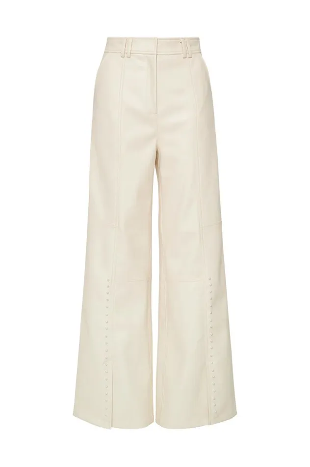 Aje Pants Phoebe Wide Leg Pant Sandstone Beige 8211 Women Aje Pants Phoebe Wide Leg Pant Sandstone Beige 8211 Women
