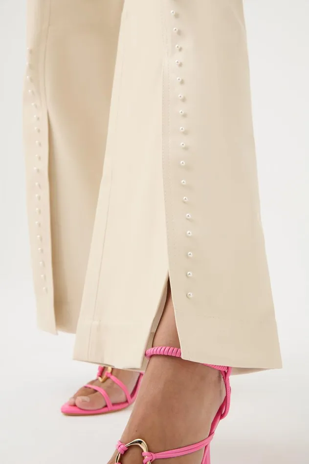 Aje Pants Phoebe Wide Leg Pant Sandstone Beige 8211 Women Aje Pants Phoebe Wide Leg Pant Sandstone Beige 8211 Women