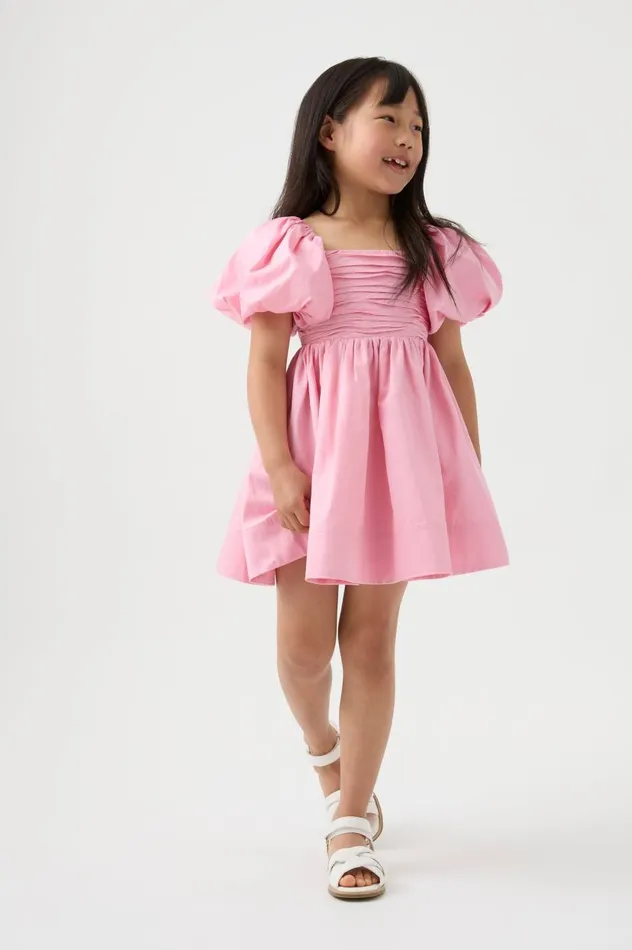 Aje Piper Puff Sleeve Dress Ballet Pink 8211 Kids Aje Piper Puff Sleeve Dress Ballet Pink 8211 Kids