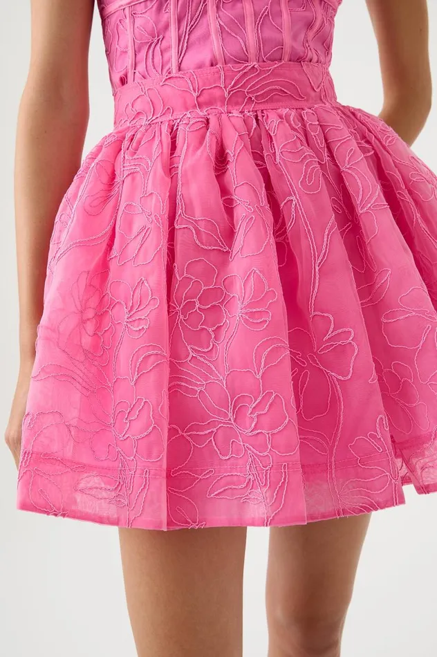 Aje Skirts Evangeline Cornelli Mini Skirt Protea Pink 8211 Women Aje Skirts Evangeline Cornelli Mini Skirt Protea Pink 8211 Women