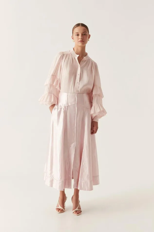 Aje Skirts Kineta Midi Skirt Soft Pink 8211 Women