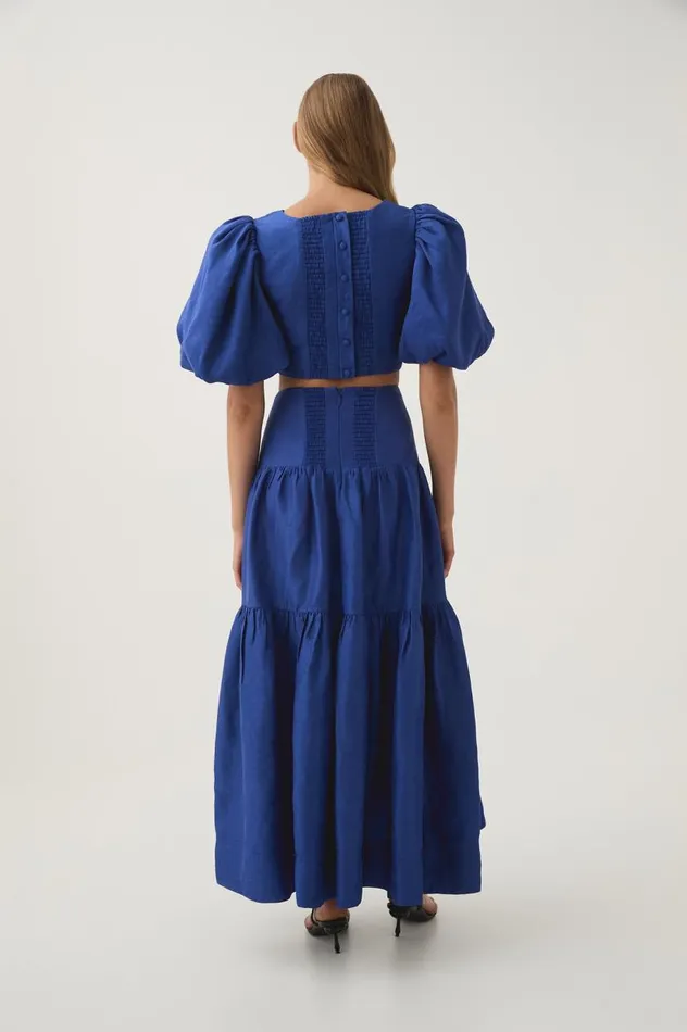 Aje Skirts Reverb Gathered Midi Skirt Cobalt Blue 8211 Women Aje Skirts Reverb Gathered Midi Skirt Cobalt Blue 8211 Women