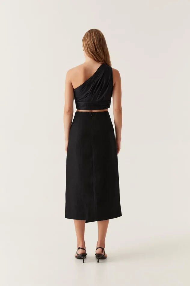 Aje Skirts Theory Cinched Midi Skirt Black 8211 Women Aje Skirts Theory Cinched Midi Skirt Black 8211 Women