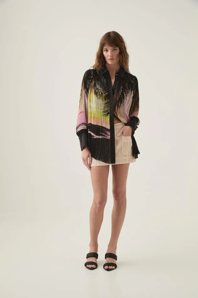 Aje Tops Awaken Relaxed Shirt Last Light 8211 Women Aje Tops Awaken Relaxed Shirt Last Light 8211 Women