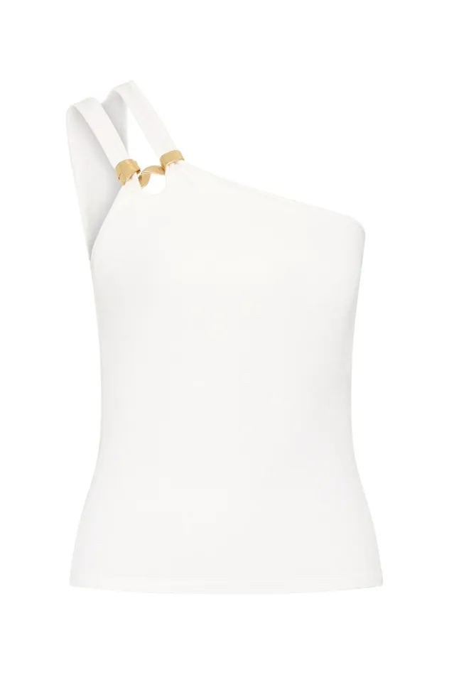 Aje Tops Vibrancy Knit Sleeveless Top Ivory 8211 Women Aje Tops Vibrancy Knit Sleeveless Top Ivory 8211 Women