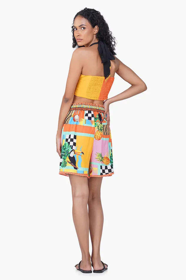 America and Beyond Barbara Toucan Printed Top Women Tops