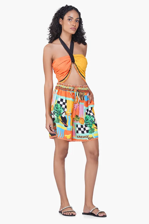 America and Beyond Barbara Toucan Printed Top Women Tops